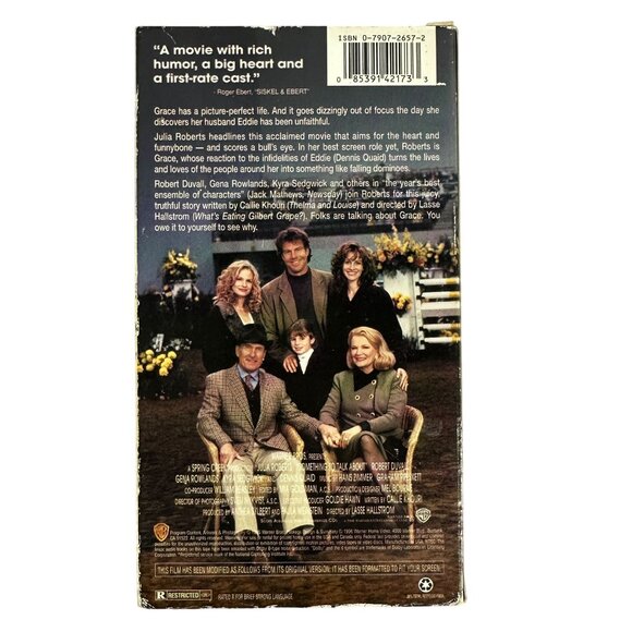 Something To Talk About 1995 VHS Julia Roberts Dennis Quaid Romantic RATED R - Picture 2 of 8